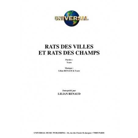 RATS DES VILLES ET RATS DES CHAMPS