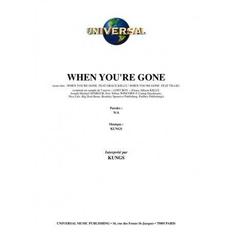 WHEN YOU'RE GONE