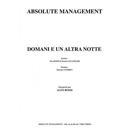 DOMANI E UN ALTRA NOTTE