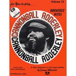 AEBERSOLD VOL.13 - CANNONBALL ADDERLEY (+CD)