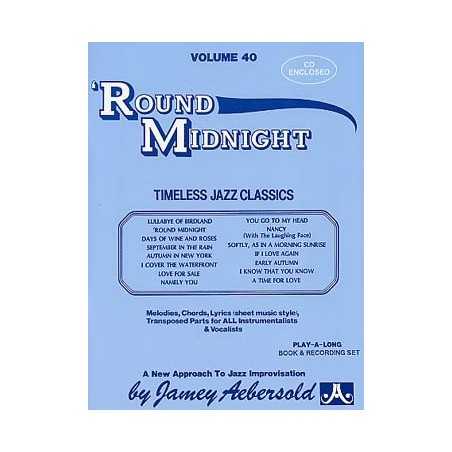 AEBERSOLD VOL.40 - ROUND MIDNIGHT (+CD)
