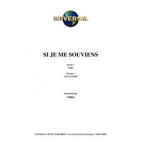 SI JE ME SOUVIENS
