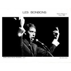 Partition LES BONBONS Jacques Brel