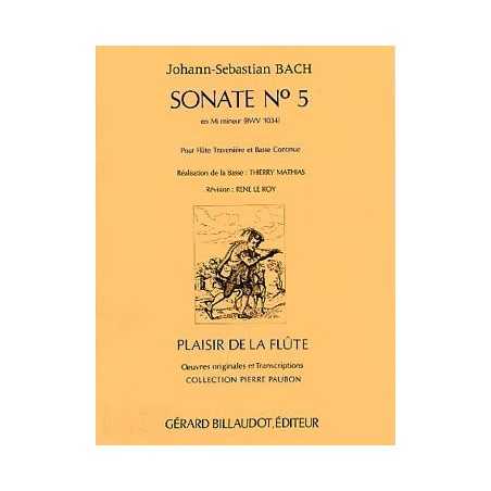 SONATE BWV 1034 Nº5 EN MIm (flûte et piano)