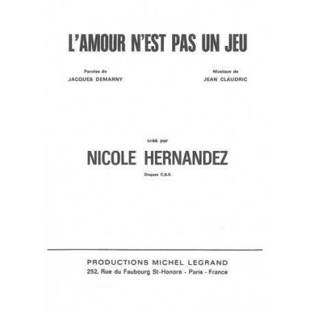 L'AMOUR N'EST PAS UN JEU