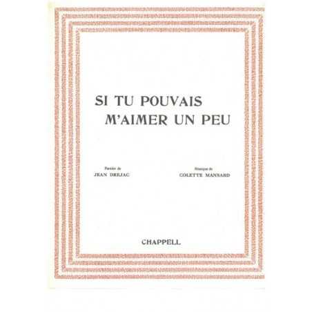 SI TU POUVAIS M'AIMER UN PEU