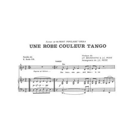 UNE ROBE COULEUR TANGO