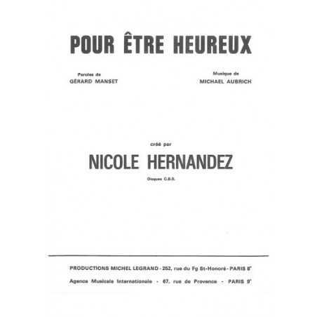 POUR ÊTRE HEUREUX