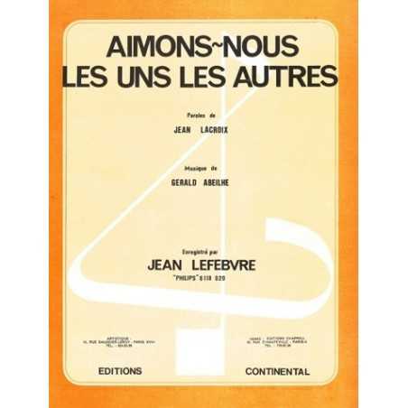 AIMONS NOUS LES UNS LES AUTRES