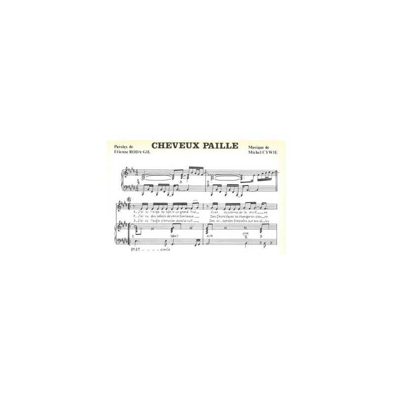 Partition CHEVEUX PAILLE Gérard LENORMAN pdf