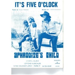 Sheet music IT'S FIVE O'CLOCK APHRODITE'S CHILD PDF