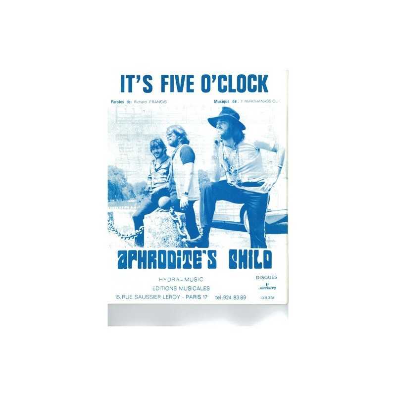 Partition IT'S FIVE O'CLOCK APHRODITE'S CHILD PDF