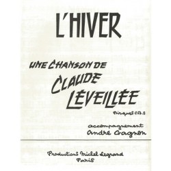 Partition L'HIVER Claude LÉVEILLÉE pdf