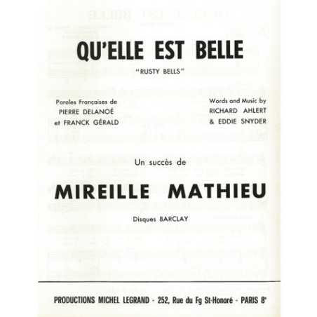 QU'ELLE EST BELLE