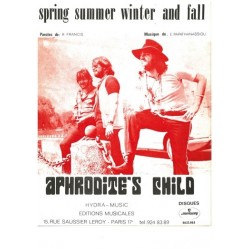 Sheet music SPRING SUMMER WINTER AND FALL APHRODITE'S CHILD pdf