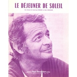 Sheet music LE DÉJEUNER DE SOLEIL Serge Reggiani pdf