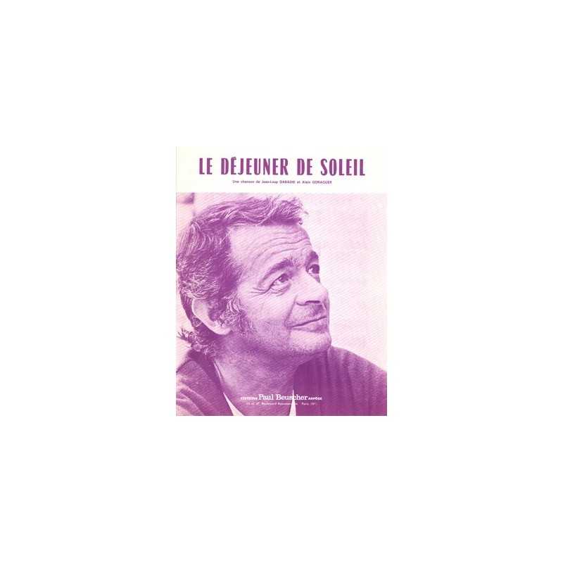 Sheet music LE DÉJEUNER DE SOLEIL Serge Reggiani pdf