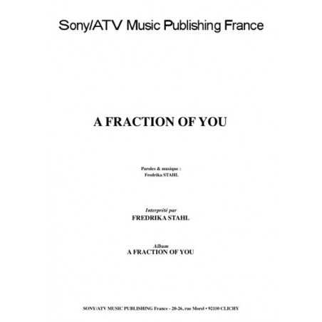 A FRACTION OF YOU