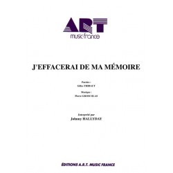 J'EFFACERAI DE MA MÉMOIRE
