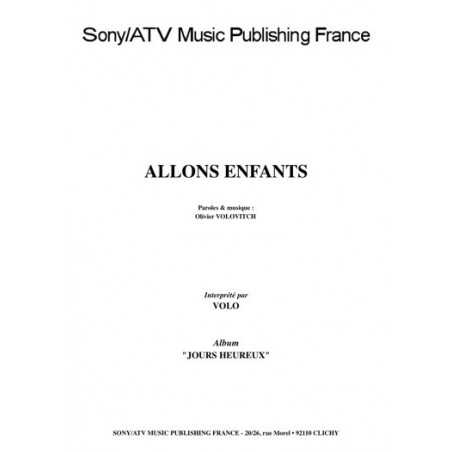 ALLONS ENFANTS