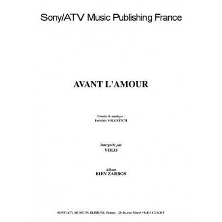 AVANT L'AMOUR