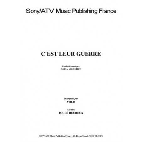 C'EST LEUR GUERRE