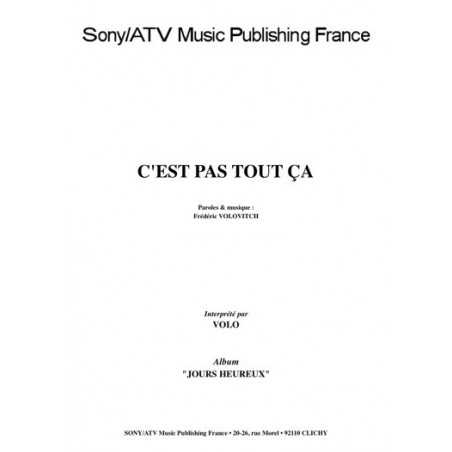 C'EST PAS TOUT ÇA