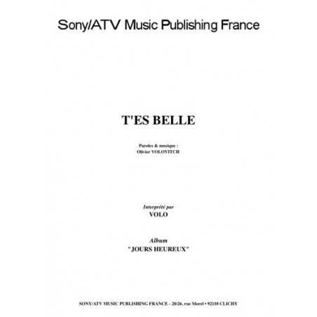 T'ES BELLE