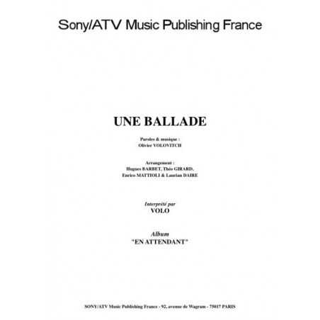 UNE BALLADE