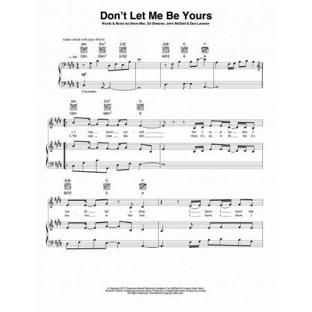 DON'T LET ME BE YOURS