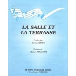 Partition LA SALLE ET LA TERRASSE Charles Aznavour