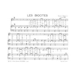 Partition LES BIGOTES Jacques Brel