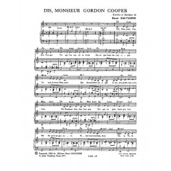 DIS, MONSIEUR GORDON COOPER