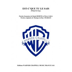 Partition EST-C'QUE TU LE SAIS (WHAT'D I SAY) Ray Charles Johnny HALLYDAY PDF