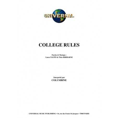 COLLEGE RULES