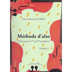 MÉTHODE D'ALTO VOL.2 Claude-Henry JOUBERT