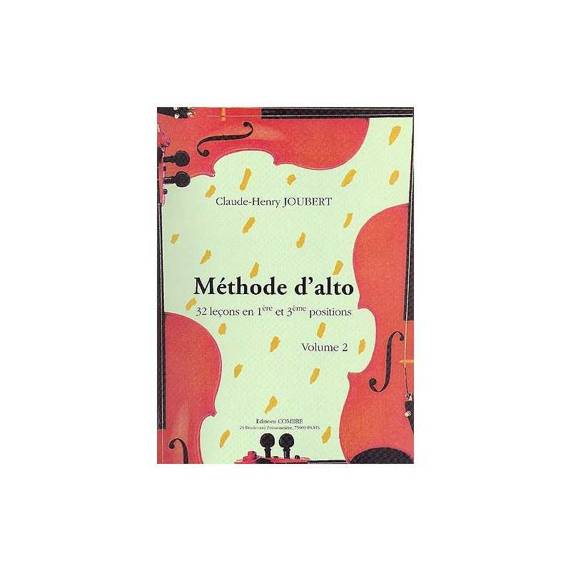 MÉTHODE D'ALTO VOL.2 Claude-Henry JOUBERT