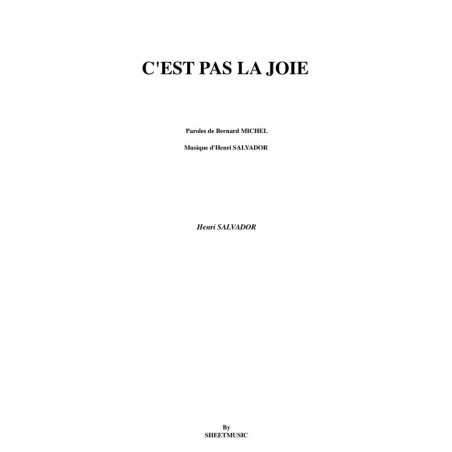 C'EST PAS LA JOIE