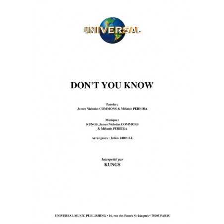 DON'T YOU KNOW