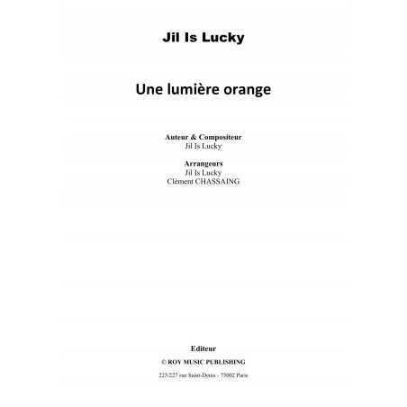 UNE LUMIÈRE ORANGE