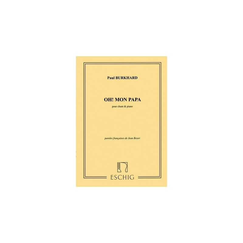 Sheet music OH MON PAPA Suzy Delair