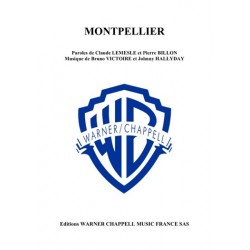 Sheet music MONTPELLIER Johnny HALLYDAY