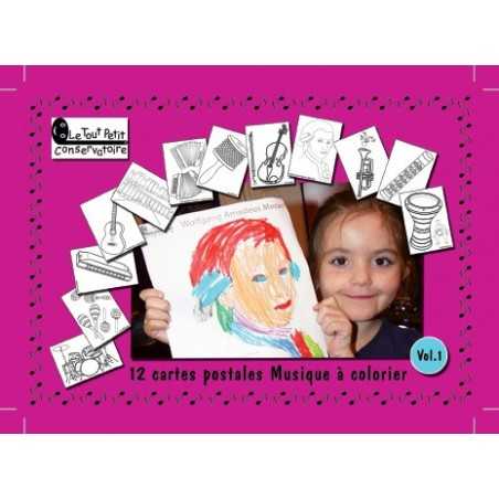 12 CARTES POSTALES MUSIQUE VOL.1