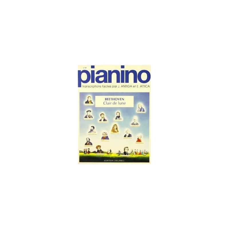 Partition CLAIR DE LUNE PIANINO 40