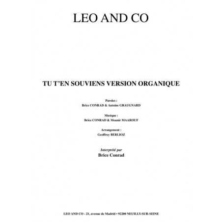 TU T’EN SOUVIENS VERSION ORGANIQUE
