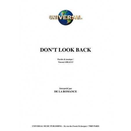 DON’T LOOK BACK