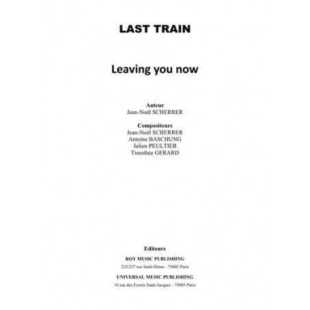 LEAVING YOU NOW