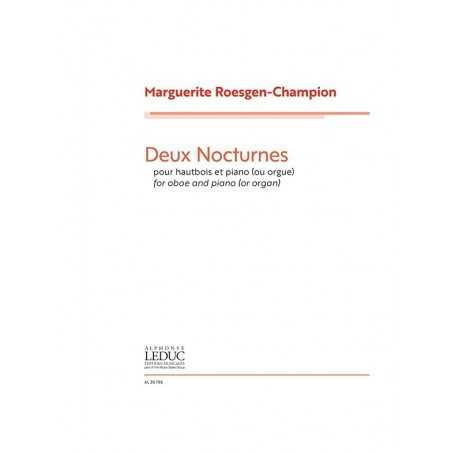 DEUX NOCTURNES POUR HAUTBOIS ET PIANO