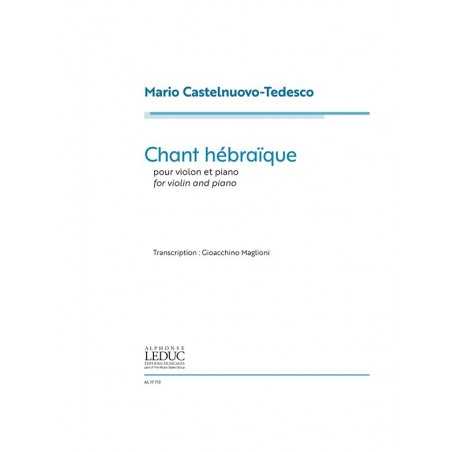 CHANT HÉBRAÏQUE POUR VIOLON ET PIANO