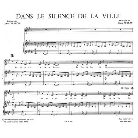 DANS LE SILENCE DE LA VILLE